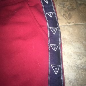 Red Guess Sweatpants
